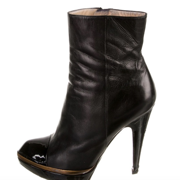 Yves Saint Laurent Leather Boots - Picture 2 of 5